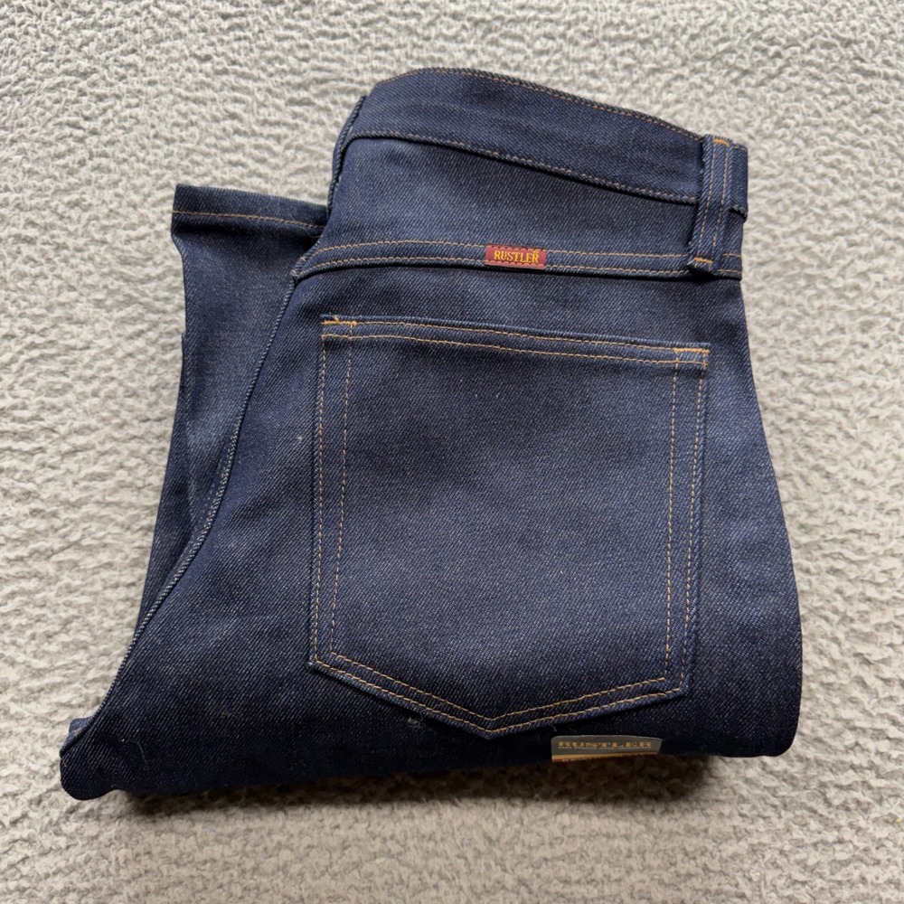 Rustler Bootcut Jeans Mens 32x30 Blue New Regular Fit Denim 87624NV Work